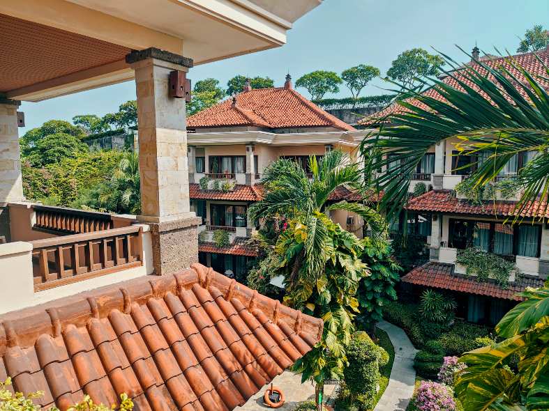 the view from a double room at the Parigata Resort in sanur