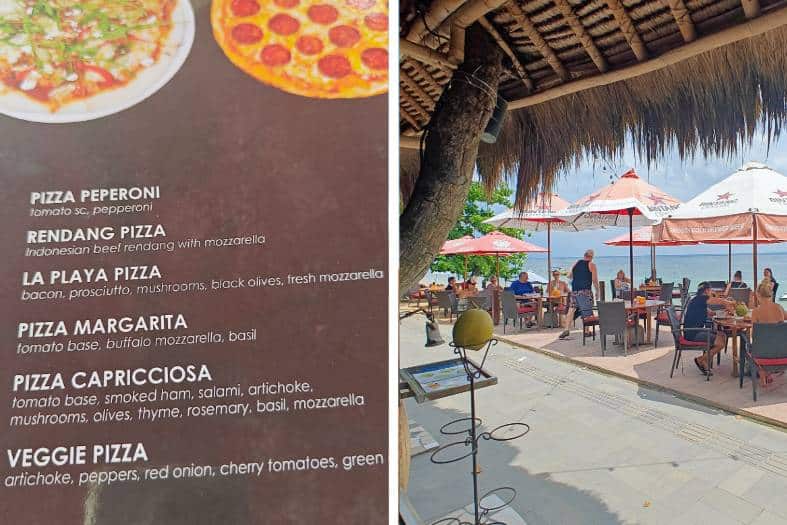 La Playa cafe in Sanur on the beach