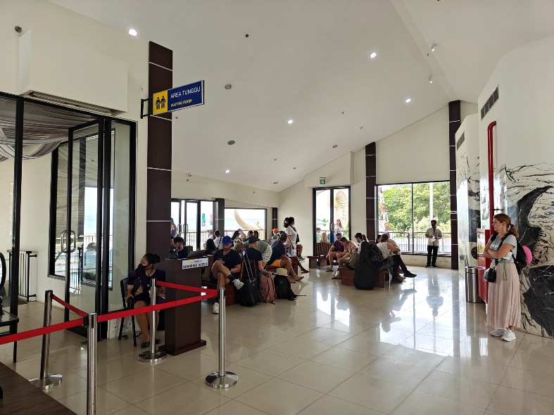 Inside the Port of Sanur building