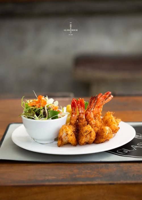 Seafood plated beautifully in Sanur