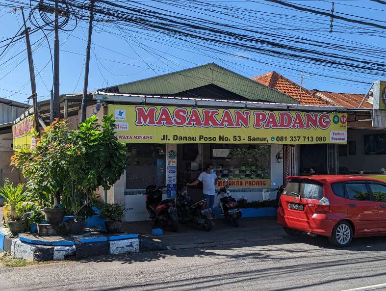 a traditional Sanur Warung where local Indonesian cuisine and cultural charm can be found