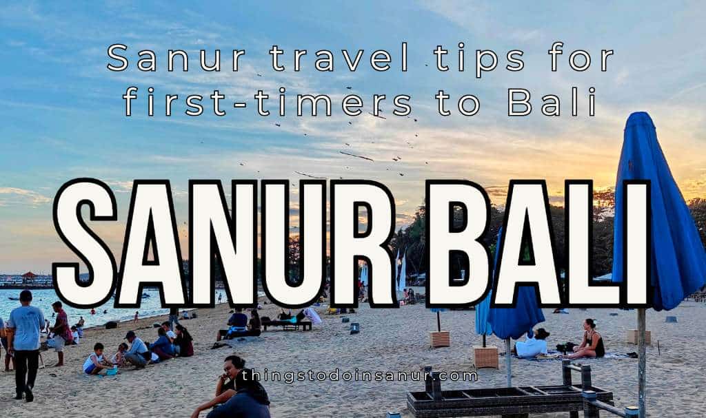 sanur beach in the evening