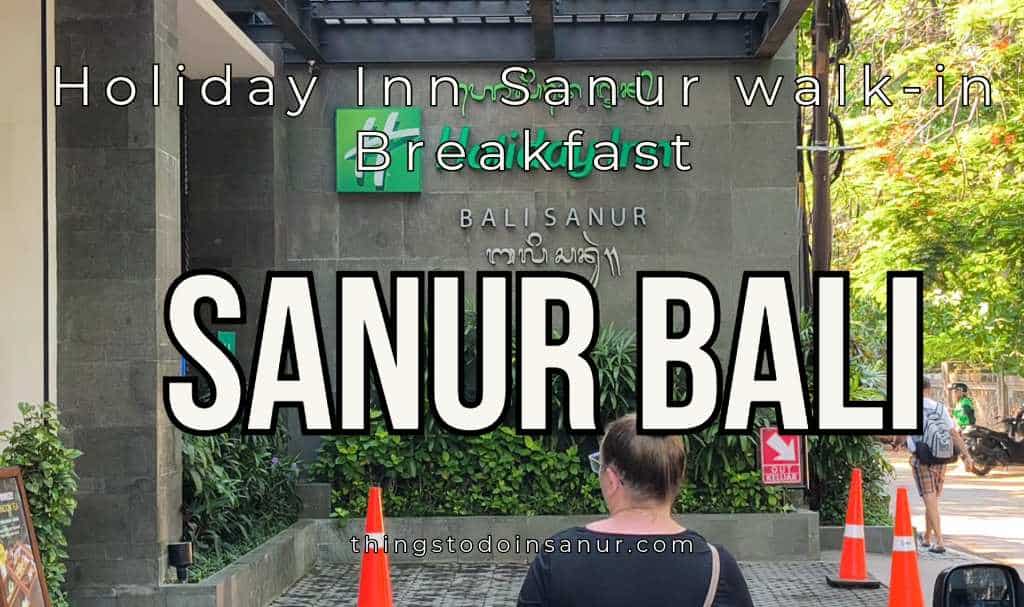 woman walking into holiday inn sanur